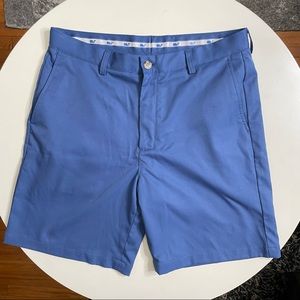 Vineyard Vines Performance Links Short 9 Inch Inseam Blue Waist 35